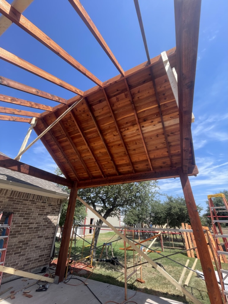 Cedar beam construction
